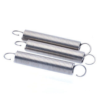 àiò xo kéo inox 304/dàiò xo căng SUS304 (đường kính dây  = 0,3mm, đường kính ngoài 3mm, dài = 15 ~ 120mm lò xo mở rộng, móc mở lò xo căng / móc đóng (LXY-XDT-VN-w)