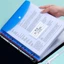GILL 6 chiếc Thư mục chất kết dính, Túi chất kết dính A4, Phong bì 11 lỗ Nút đóng cửa Túi đục lỗ Quản lý tập tin