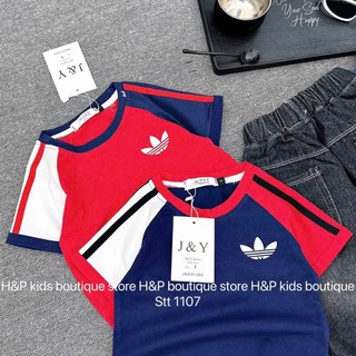 10-27kg Set áo das phối màu mix quần bò dài HP cho bé trai, quần áo bé trai