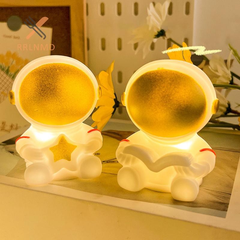 Rrlnmd Quà Tặng Sáng Tạo Phi Hành Gia Đèn Ngủ Hoạt Hình Dễ Thương Thỏ Đầu Giường Trang Trí Bàn MỚI