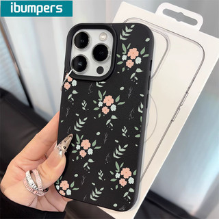 ibumpers Ốp Lưng iPhone Hàn Quốc Đơn Giản Hoa Họa Tiết Da Ốp Điện Thoại Dày Dặn Silicon Mềm Chống Sốc Chống Bẩn Cho Iphone 16 15 14 12 13 11 Pro Max IP 7 8 Plus X XS XR