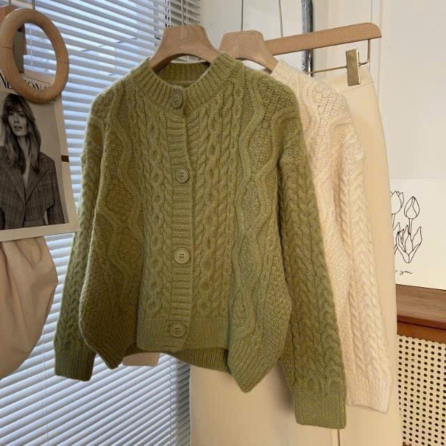 Áo cardigan len mùa đông cách điệu thiết kế họa tiết viền thừng chất liệu mềm mịn (CÓ BIG SIZE) BA SP250