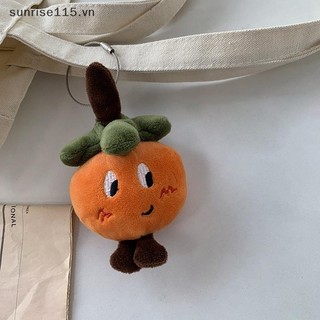 Srvn 2023 Mới 14cm Mềm Mandarin Cam Móc Khóa Sang Trọng Mặt Dây Chuyền Móc Khóa DIY Nếp Nhăn Trẻ Em Túi Nhồi Bông Phụ Kiện Xe Hơi.