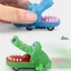 Tay Lớn Cá Sấu Miệng Kéo Lại Xe Hoạt Hình Hippo Puppy Kéo Lại Xe Báo Chí Răng Cắn Ngón Tay Tricky {vn}