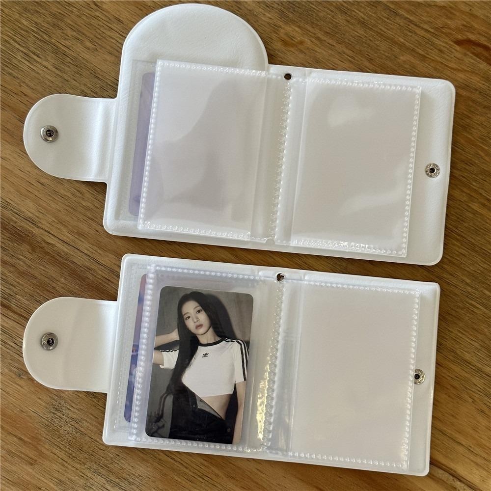 Juic Photocard Binder, Album Thẻ Mini Phong Cách Nhật Bản, Dễ Thương Với 16 Trang Bên Trong 3 Inch PVC Bưu Thiếp Sách Unisex