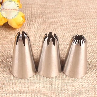 Hodou 3 Chiếc Kem Bánh Đóng Băng Ống Cupcake Vòi Phun Bánh Ngọt Đầu Fondant Trang Trí Bánh VN