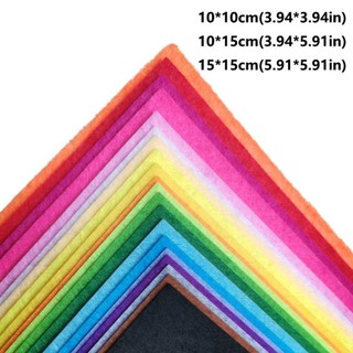 LEAFYHOME 40 Tấm Vải nỉ, Thủ công mỹ nghệ Vải không dệt đầy màu sắc, Quảng trường bền chất lượng cao 1mm Dày Handmade Fabrib May Thủ công DIY Craft