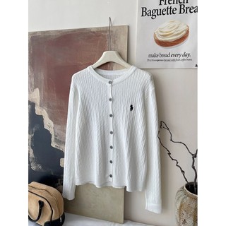 Phong Cách Hàn Quốc Nữ Thời Trang Ins Dệt Kim Ôm Cổ Chữ O Cardigan Áo Len Dài Tay