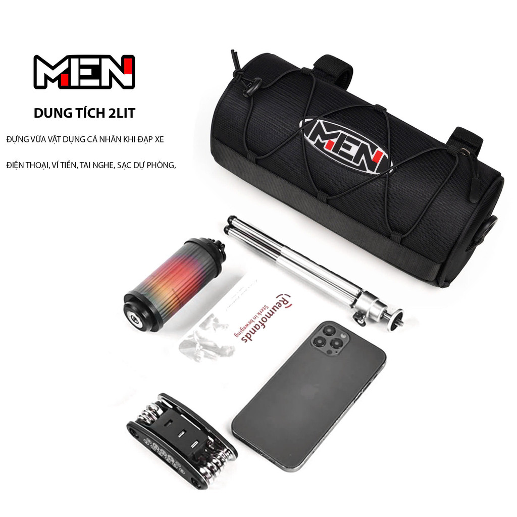 Túi trống treo sườn xe đạp đa ngăn M.E.N S4,Ống tay dài X7 năng động vải thoáng khí [NEW HOT]