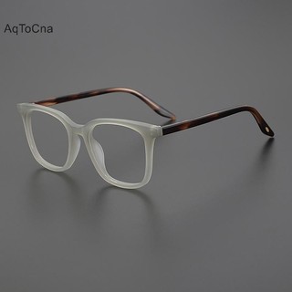 Aqtocna Thời Trang Vintage Mờ Vuông Kính Quang Học Đơn Giản Hợp Thời Trang Unisex Kính Mắt Dành Cho Nữ Văn Học Retro Matte Kính Mắt HGVN