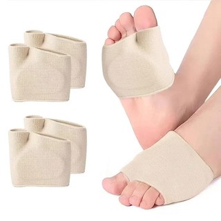 Gel Silicon Nửa Đế Nam Nữ Metatarsal Miếng Lót Giày Cao Gót Nửa Tổ Ong Thoáng Khí Giày Giảm Độ Ẩm Xẻ Chân Trước Miếng Lót
