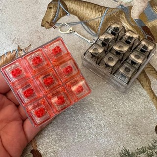 [Vận chuyển nhanh] Nắp bàn phím ngón tay CORESSPACE, Móc khóa nút Keycap Fidget, Thư giãn vượt qua thời gian Bàn phím DIY 9 phím Đồ chơi Clicker dành cho người lớn