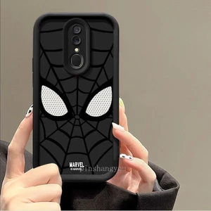 Vỏ TPU anime Cho OPPO F11 F11 pro Thương Hiệu Thời Trang Đơn Giản Hoạt Hình Marvel Cặp Đôi Thoáng Mát Mắt Người Nhện