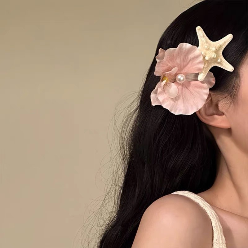 Kẹp tóc phong cách bãi biển mùa hè Phalaenopsis Star Beach Side Kẹp tóc Phụ kiện