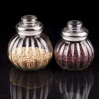 Hũ thủy tinh muối dưa cà, dua kiệu, dưa món, đựng các loại hạt hình trái bí 1900ml