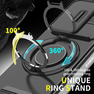 Ốp lưng có thể xoay từ tính Samsung Galxy Z Flip 6 Z Fold 6 Vỏ giữ vòng giáp nặng