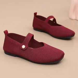 Giày vải Bắc Kinh cũ thoáng khí, đế mềm, chống trơn trượt, slip-on, 25.5.11