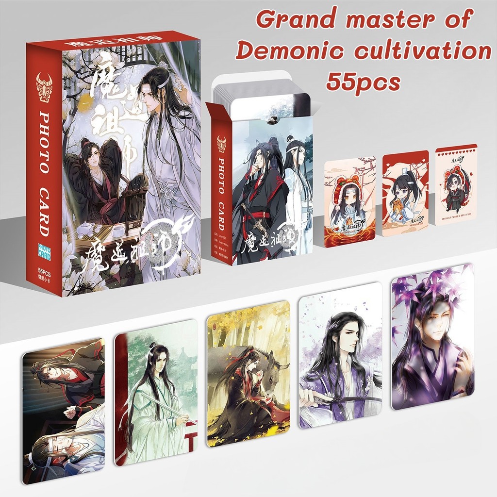 Bộ 50-92 Manga Manhwa Grand master of Demonic tu luyện Laser Holographic Lomo Cards Heaven Official 's Blessing Photocards Wei Wuxian Hologram Bưu thiếp YM