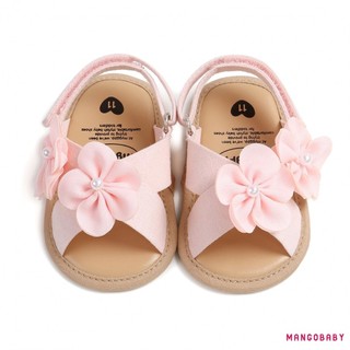 MG-Baby Bé Gái Xăng đan Mùa Hè Dễ Thương Hoa Lớn Giày Đế Chống Trơn Trượt Cho Trẻ Sơ Sinh Giày Tập Đi Đầu Tiên