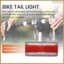 Đèn hậu xe đạp Dynamo có đèn đỗ xe AC 6V 0.5W Đèn hậu xe đạp LED Phù hợp với lỗ gắn 50mm Giá đỡ xe đạp Đèn vận chuyển