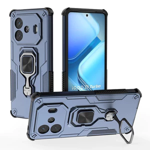Dành cho Vivo iQOO Z9 Turbo Vỏ giáp chống sốc lai hai lớp Vỏ nhẫn đứng