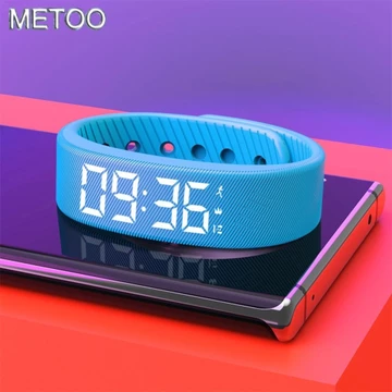 Vòng đeo tay thông minh MT LED Đồng hồ thông minh chống nước kỹ thuật số Dây đeo thông minh có màn hình máy đếm bước chạy Vòng đeo tay thông minh Nhắc nhở báo động rung