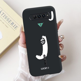 Dành Cho Xiaomi Black Shark 4 Ốp Lưng Cá Mập 4 Pro Bìa Dễ Thương Chữ Trắng Mềm Silicone TPU Ốp Lưng Cho Xiaomi Black Shark 5 RS Capa