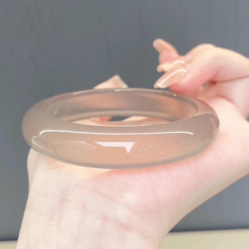 Vòng tay ngọc mã não dành cho nữ Vòng tay Chalcedony vàng sâm panh
