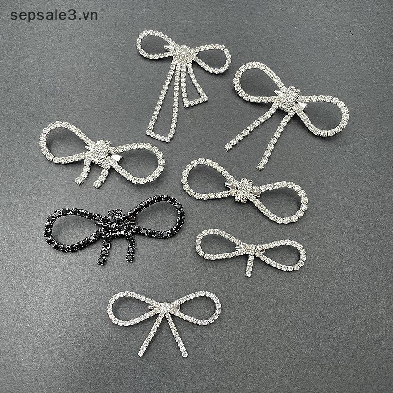 # VN # Thời Trang Sáng Bóng Kim Cương Giả Nơ Khóa Ngọc Trai sel Pin Khóa DIY May Túi Giày Đính Phụ Kiện Cưới Quà Tặng.
