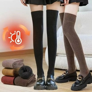 Tất cao đến đầu gối Risedot, lông cừu mềm mại và đàn hồi tốt, màu trơn