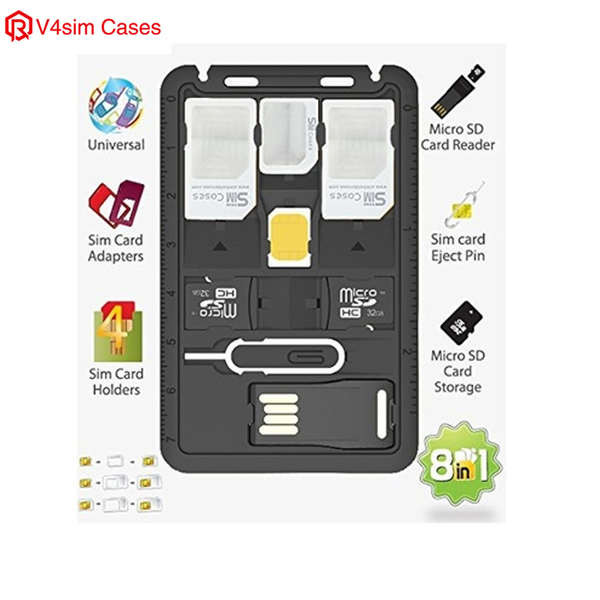 Siêu Mỏng sim Đựng Thẻ Phục Hồi Hộp Đựng Thẻ Điện Thoại Di Động nano Khay Thẻ Khe Cắm Thẻ Kim Kim Phục Hồi Thẻ Điện Thoại Di Động Kim