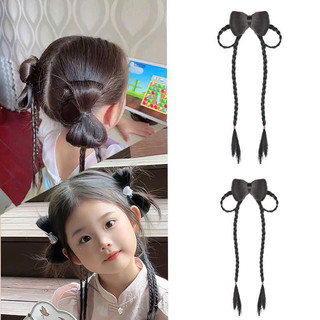 Tóc Giả Tết Nơ 2 Vòng Phong Cách Cổ Trang Cho Bé Gái HaminStore