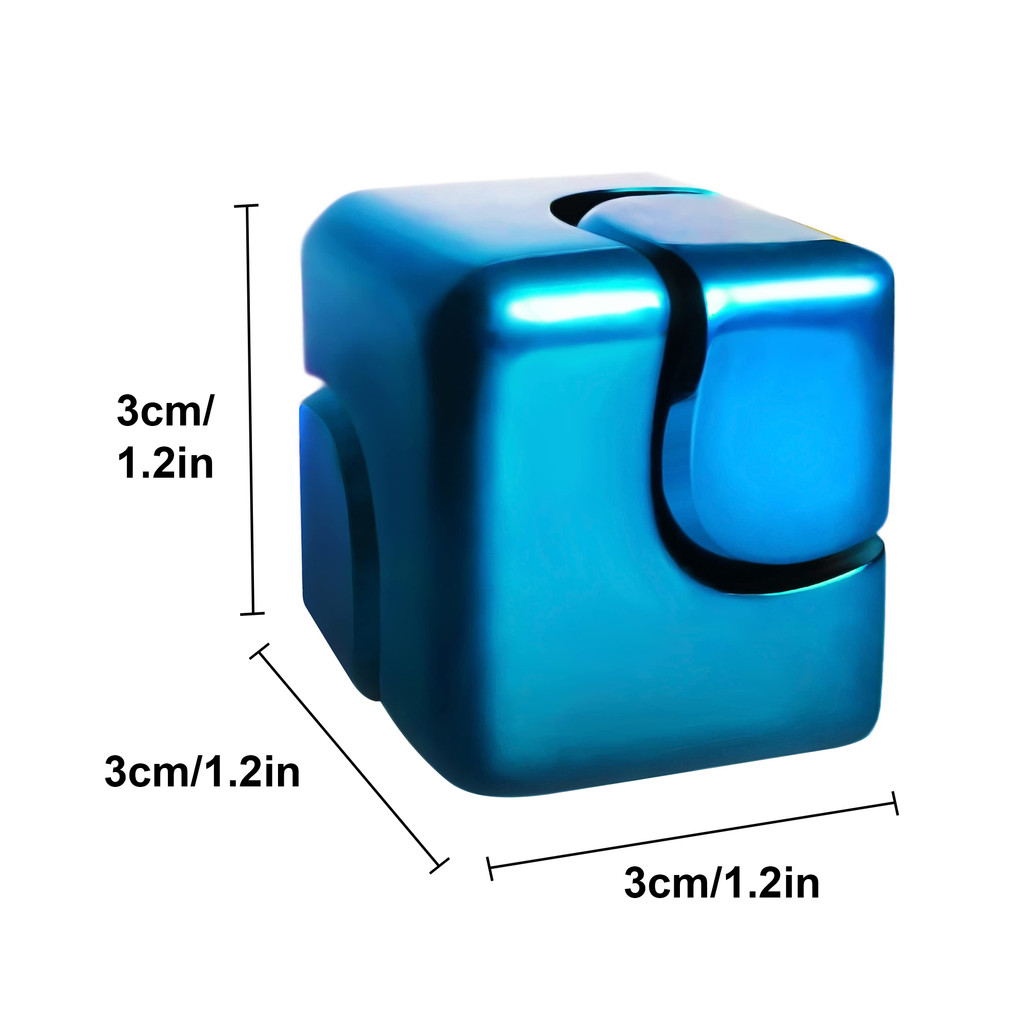 Kim Loại Vuông Fidget Spinner Antistress EDC Đầu Ngón Tay Đồ Chơi Giảm Căng Thẳng Tay Quay Từ Tính Top Chống Lo Âu Spiner Đồ Chơi Trẻ Em