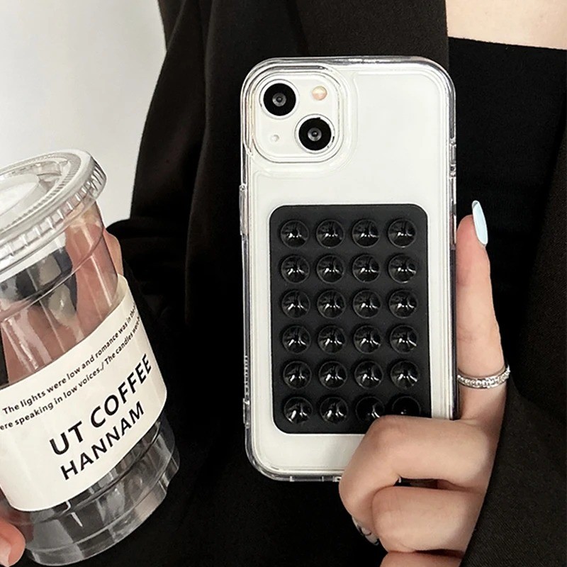 Ốp Điện Thoại Cho iPhone 16 15 14 Pro Max 11 12 13 Pro 7 8 Plus XR X XS SE2 3D Hút Trong Suốt Chống Sốc