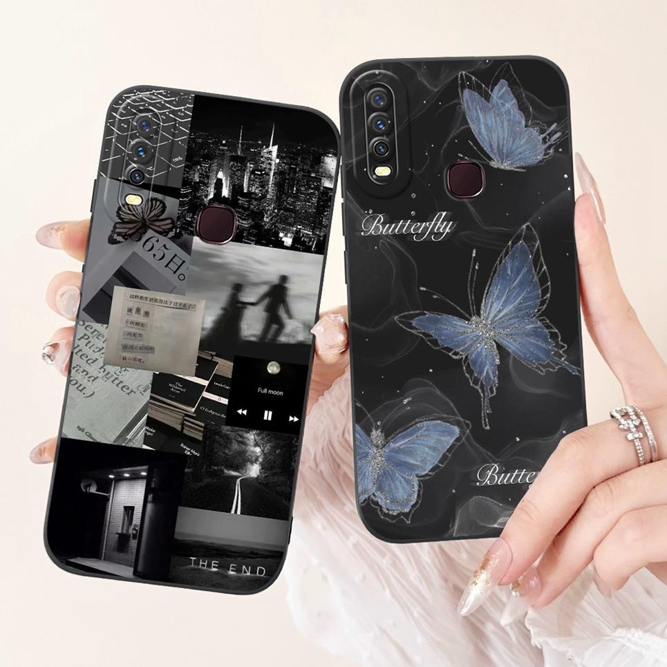 Ốp Điện Thoại Vivo Y12 Y15 Y17 Vivo 1901 1902 1904 1940 Vỏ Họa Tiết Đáng Yêu Hoa Hoạt Hình Vỏ Silicon Mềm Bảo Vệ Ống Kính