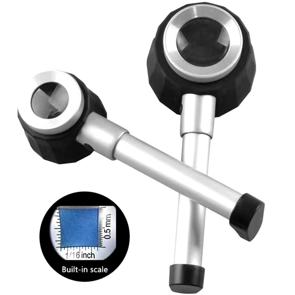 Kính lúp quang học JSJING, 45X với 3 đèn LED Lúp chiếu sáng cầm tay, Dụng cụ quang học Kim loại Tầm nhìn rõ ràng Trang sức đa năng Lúp Kính lúp