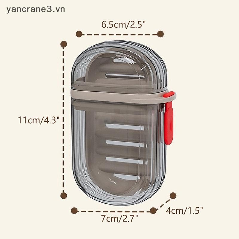 {Yan3} Hộp đựng xà phòng di động Hộp đựng kín du lịch chống nước tại nhà Hộp xà phòng phòng phòng tắm cắm trại Hộp đựng xà phòng di động {yancrane3.vn}