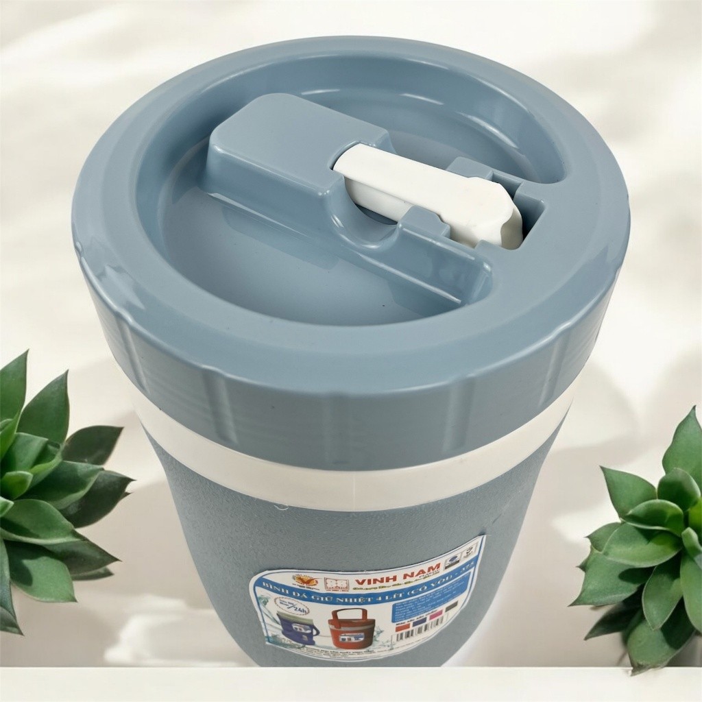 Bình Đá Giữ Nhiệt CÓ VÒI Vinh Nam Plastic 2L 4L Giữ Nhiệt Lên Đến Hơn 24h Bình Nước Giữ Nhiệt