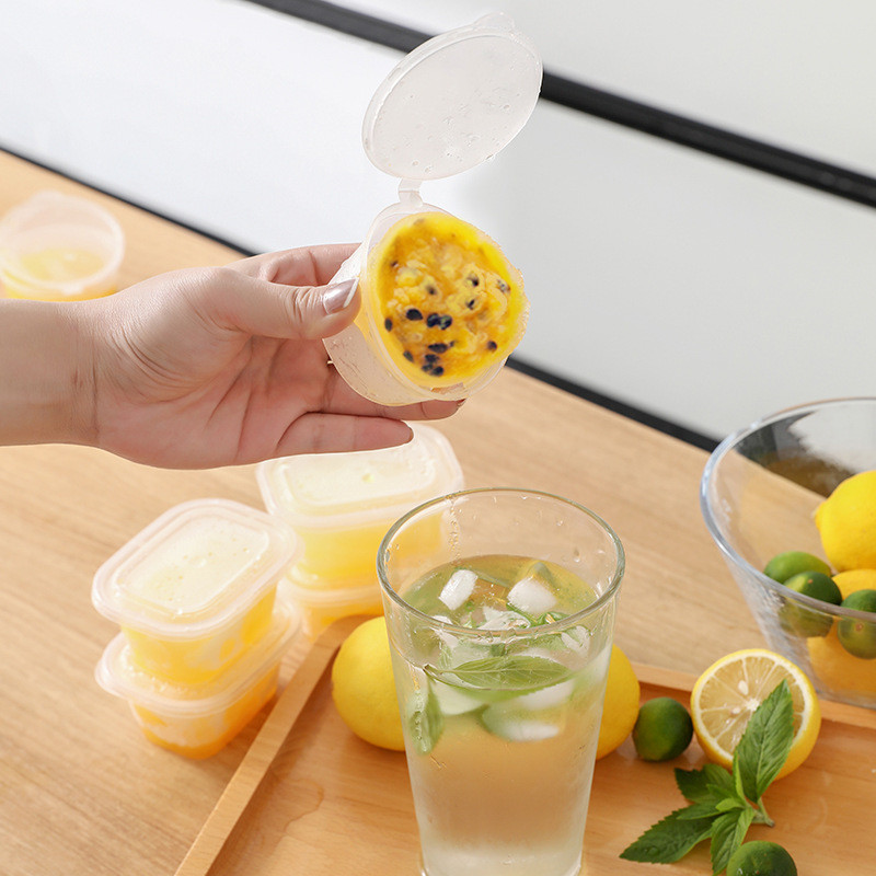 Hộp đóng gói trái cây đam mê dùng một lần Hộp đóng gói nước trái cây Hộp đựng gia vị Hộp đựng gia vị chanh Hộp đựng nước đông mang đi Hành tây thương mại Hộp đóng gói nhỏ gừng