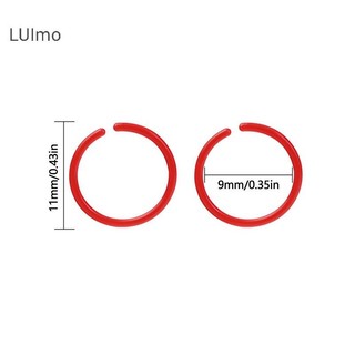 Luimo 30 chiếc / hộp Nữ Vintage Tròn Nhựa Vòng Bông Tai nhiều màu sắc chống dị ứng thanh nhựa nhỏ, vô trùng, đóng hộp SBS