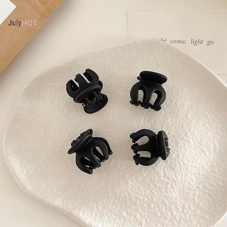 Julyhot 6 Chiếc Đơn Giản Màu Đen Acrylic Nhỏ Lấy Kẹp Công Chúa Nổ Tóc Gãy Hoa Bên Mũ Phụ Kiện Nữ Massivedeals