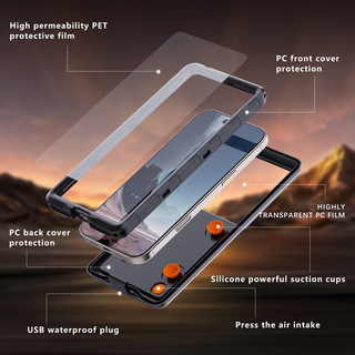 [Shellbox] ốp lưng s25 fe chống nước đa năng 6,9 inch cho iPhone 16 Pro Max Samsung S26 Ultra, v.v. Vỏ màn hình cảm ứng dưới nước IP68 Hộp đựng lặn chuyên nghiệp