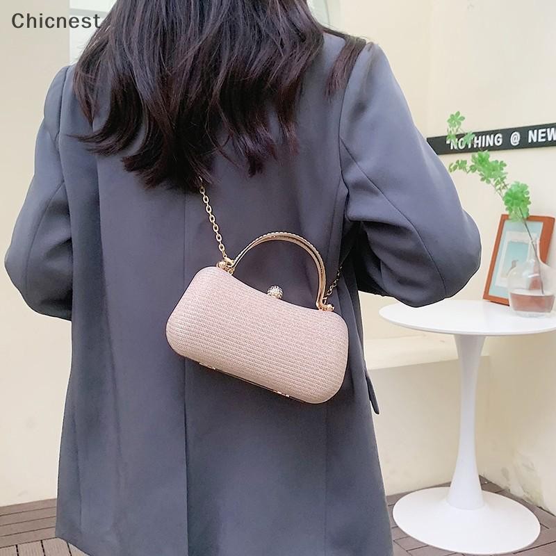 [Chc] Túi đeo chéo đeo vai PVC nhỏ dễ thương dành cho nữ Hit Túi xách dự tiệc sang trọng và ví ly hợp du lịch nữ [VN]