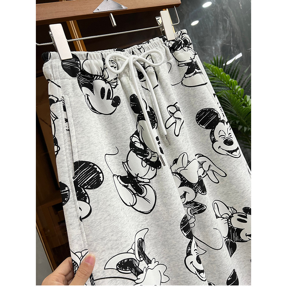 Cực Lớn Kích Thước 150kg Rời Mickey In Hình Quần Nữ Phong Cách Mới Xuân Thu Quần