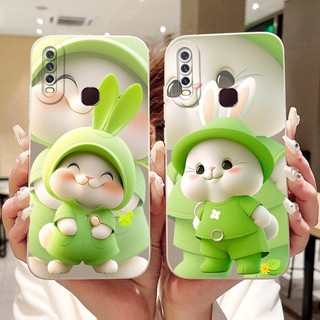 Dành Cho Vivo Y12 Y15 Y17 Y11 Y12i 1906 1901 1902 1904 1940 Mới Thỏ Mèo Hoạt Hình Vỏ Bảo Vệ Ống Kính Vỏ Điện Thoại Silicon Mềm