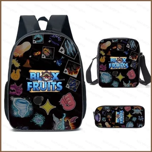 YT2 ROBLOX Blox Trái Cây Ba Lô Cho Học Sinh Dung Tích Lớn Thoáng Khí In Đa Năng Trẻ Em schoolbag Túi TY2