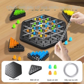 Đồ Chơi Cờ Tam Giác Trí Tuệ Nối Dây Chun, Trò Chơi Liên Kết Tam Giác Game, Phát Triển Tư Duy Cho Bé.