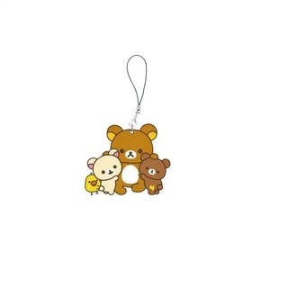 Móc khóa Rilakkuma dễ thương, dây chuyền điện thoại di động, phụ kiện mặt dây chu