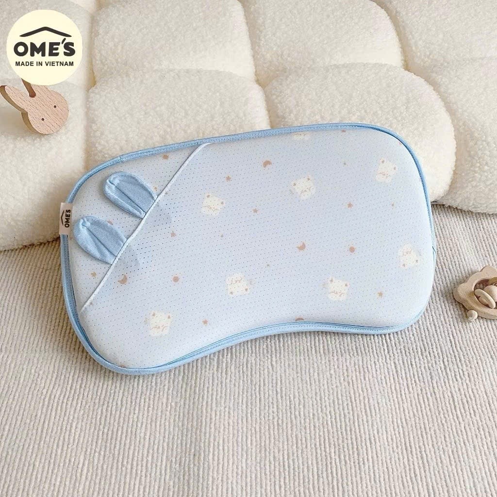 Gối Cao Su Thông Hơi Hãng  Cho Bé Chất Liệu Mềm Mịn Thoáng Khí Giúp Bé Ngủ Ngon Cho Bé 1 Tháng- 2 Tuổi