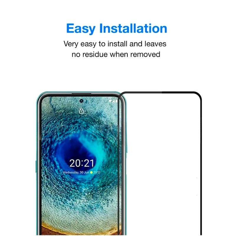 1-3 Chiếc Kính Cường Lực Cho Nokia XR21 XR20 Đen Edge Kính Cường Lực Bảo Vệ Màn Hình Cho Nokia X71 X30 X20 X100 X10 Full Cover Bảo Vệ HD Trong Suốt Kính Phim